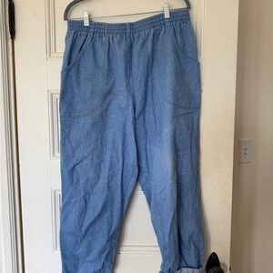 Men's Blue Casual Pants